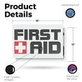 thumbnail image 2 of First Aid Vinyl Decal 2 Pack of 12 Inch x 16 Inch Weatherproof Heavy-Duty Adhesive Backing | Emergency Supplies, Workplace Safety, OSHA Compliance | Made in USA, 2 of 6