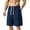 #460-Blue, variant on Mens Cargo Shorts Loose Breathable Sports Knee Length Casual Shorts With Crinkled Texture For Summer Gift