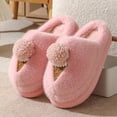 thumbnail image 3 of Nuevas zapatillas de invierno de algodón con dibujos animados para mujer, zapatos peludos de interior de suela gruesa para uso doméstico, zapatos cálidos de algodón medio antideslizantes para uso exte, 3 of 5