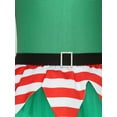 thumbnail image 6 of Aislor Girl Christmas Candy Cane Dance Dress Long Sleeve Ballet Gymnastics Tutu Dress Sequins Santa Green 12, 6 of 7