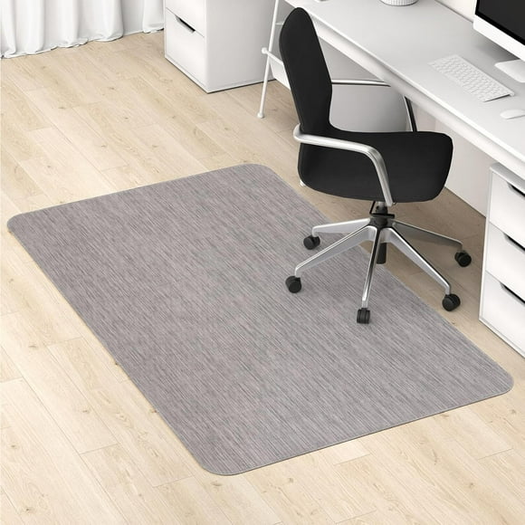 Office Chair Mat for Hardwood/Tile Floor, 36" x 48" PVC Desk Computer Chair Mat Carpet Floor Protector, Dark Grey