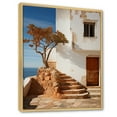 thumbnail image 2 of Designart "Tranquil Spain Beach House" Beach Floater Framed Canvas Art Print, 2 of 5