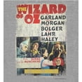 thumbnail image 5 of Wizard Of Oz Distressed Movie Cast Poster Women's Heather Gray Crew Neck Short Sleeve Crop Tee-XXL, 5 of 5