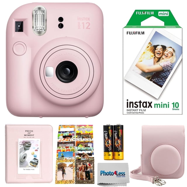 Cámara de película instantánea Fujifilm INSTAX Mini 12 Blossom Pink