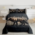 thumbnail image 2 of Feelyou Wildlife Wolf Boy Twin Comforter Sets, Rustic Farmhouse Bedding Set, 2 Pieces, 2 of 8