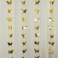 thumbnail image 2 of Efavormart 2 Pack | 9ft Gold 3D Paper Butterfly String Banners, Hanging Garland Party Streamers, 2 of 11