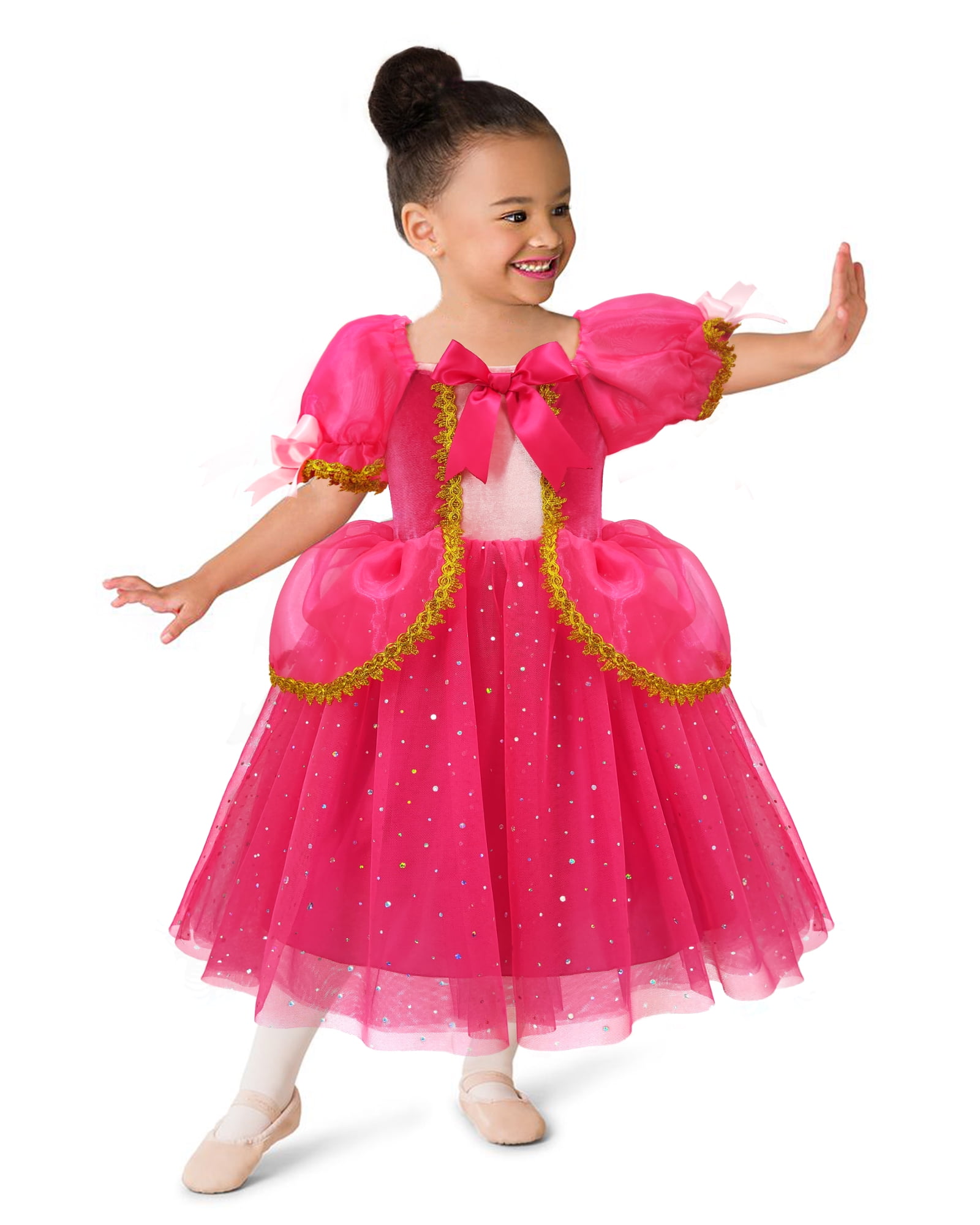 CQDY Aurora Dress for Girls Sleeping Beauty Dress Toddler Pink Princess