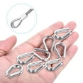 thumbnail image 5 of Uxcell M4 Stainless Steel Thimble, 20 Pack Wire Rope Thimbles for 5/32" Wire Rope, 5 of 6
