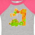 thumbnail image 4 of Inktastic Happy Dinosaur First Birthday-green Boys or Girls Baby Bodysuit, 4 of 5