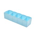 thumbnail image 4 of Diseño fresco Cajón de plástico Organizador Corbata Sujetador Calcetines Contenedor de almacenamiento Divisor multipropósito Cajas de Almacenamiento y organización del hogar cielo azul 6*26.5*8 cm Yuarrent HA0024-03B, 4 of 6