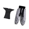 thumbnail image 4 of Pantalones de salón para hombre, escala 1:12, minipantalones largos holgados, informales, deportivos, con cinturón para 6 pantalones grises y camisa, 4 of 9
