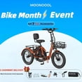 thumbnail image 4 of MOONCOOL TK Pro Foldable Electric Tricycle W/ Rearview mirror accessory Kit, 1500W Motor 48V 20Ah Battery, 20" Fat Tire Three Wheel 6-Speed Electric Mountain Bicycle for Adults, 4 of 16