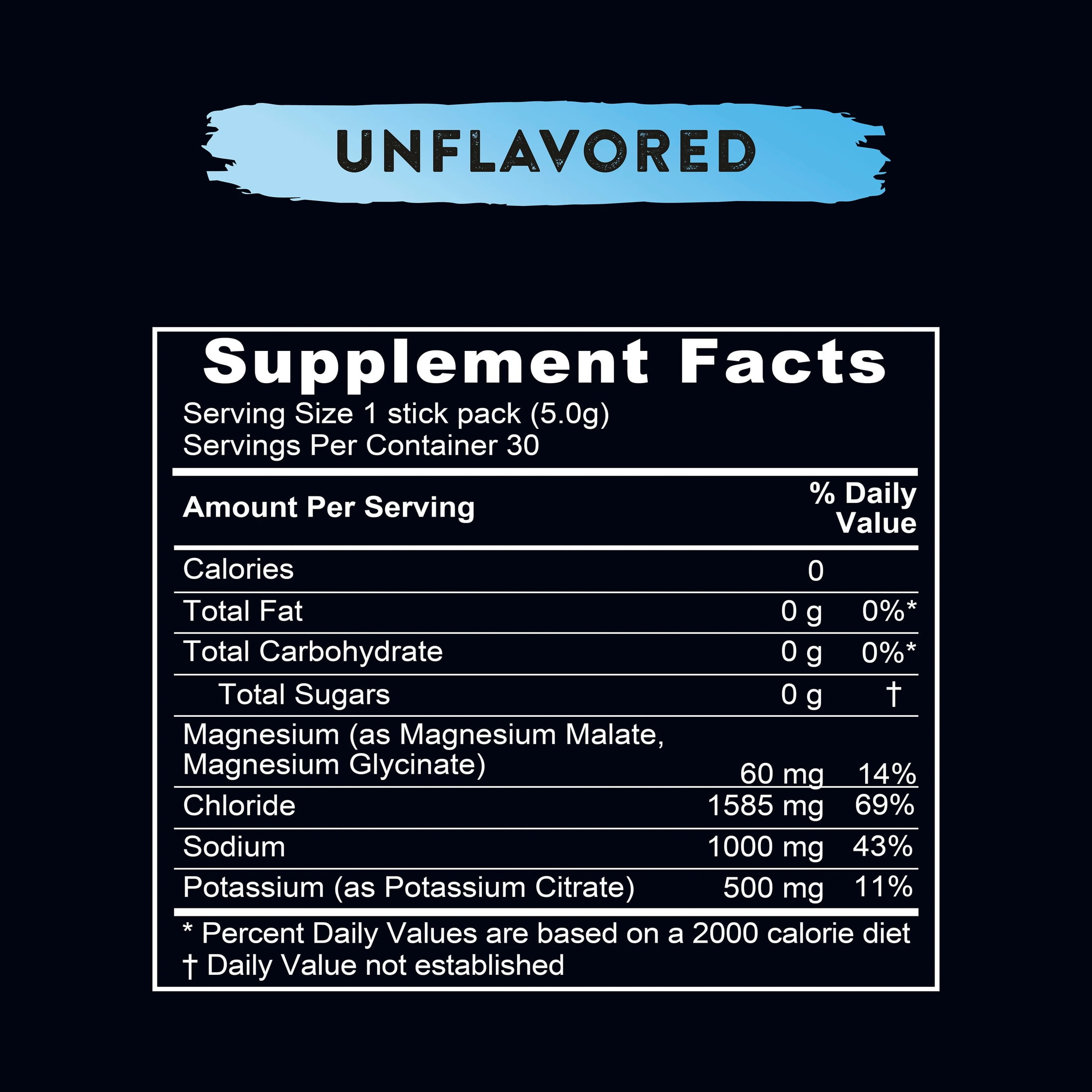 Redmond Re-Lyte® Hydration Drink Mix (Unflavored), 30 Stick Packs