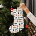 thumbnail image 5 of Uemuo Dogs Pug Print Christmas Stockings, 18inch Xmas Hanging Stocking Decorations for Christmas Party Family Decor, 5 of 7
