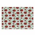 thumbnail image 1 of Fruits Cutting Board, Vivid Colored Cartoon Style Ripe Red Apples Vitamins Taste Healthy Food, Decorative Tempered Glass Cutting and Serving Board, Small Size, Red Green White, by Ambesonne, 1 of 1