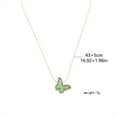 thumbnail image 3 of Collar de mariposa multicolor de moda para mujer Colgante de cadena de clavícula de cristal Wmkox8yi  sjalhkljlk5962, 3 of 3