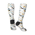 thumbnail image 4 of Daiia Sports Socks Cute Whale Printed Novelty Crew Socks for Men Women Knee High Socks Cotton Socks Soft & Breathable Support Unisex Socks, 4 of 9