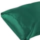 thumbnail image 2 of Juego de fundas de almohada REGALWOVEN de satén de 2 con cierre de sobre rey verde oscuro, 2 of 6