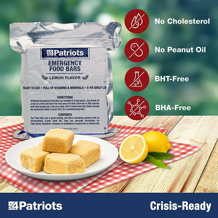 Unknown Emergency Food Kits, 3-Day Supply, 4Patriots Survival Food