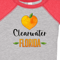 thumbnail image 4 of Inktastic Clearwater Florida Orange in Heart Boys or Girls Baby Bodysuit, 4 of 5