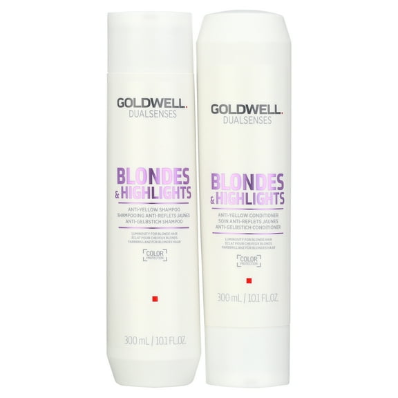 Goldwell Dualsenses Blondes & Highlights Anti-Yellow Shampoo & Conditioner 10.1oz Each set