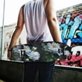 thumbnail image 7 of 44"x10" Skateboard Grip Tape Protector Sheets Nonslip Protection Griptape Sheet for Outdoor Sports White Peony Flower, 7 of 7