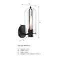 thumbnail image 4 of D332M-WS-MB Designers Fountain Skylar - 1 Light Wall sconce-12.5 Inch Tall and 5.25 Inch Wide-Matte Black Finish, 4 of 9