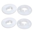 thumbnail image 1 of Unique Bargains 34mm Inner Dia Plastic Detachable Air Conditioning Wall Hole Cover White 4pcs, 1 of 1
