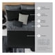 thumbnail image 5 of Set de Edredón Ligero Doble Vista con Sábanas y Fundas Real Textil (Negro/Gris, Individual), 5 of 6