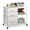 White, variant on GALAXHERO 3 Drawer File Cabinet, Rolling Printer Stand with Storage, Lateral Fabric Filing Cabinet for Home Office, Rustic Brown Wood Grain, Fits Letter/A4