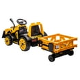 thumbnail image 4 of Best Ride On Cars Tonka 6V Construction Tractor Ride-On with Trailer and Working Loader for Kids, 4 of 9