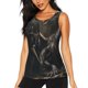 thumbnail image 1 of Fotbe Medieval Knight And Dragon Blusas Sin Mangas para Mujer – Estilo Casual, Corte Suelto, Slim-Fit, Cuello Redondo Deportivo, Tops de Verano para Gimnasio y Yoga-Large, 1 of 7