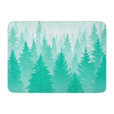 LADDKE Abstract Background Forest Wilderness Landscape Editable Tree Layer Mask Template Doormat Floor Rug Bath Mat 23.6x15.7 inch