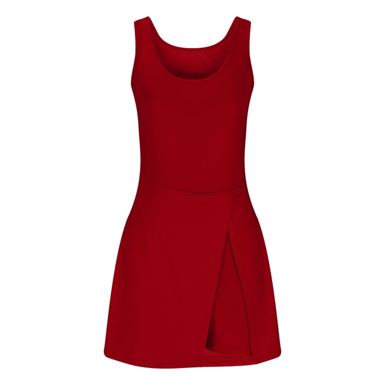 running dress with built in shorts Summer Womens Tennis Dress with Built in Shorts,Womens Running Onesie Workout Rompers,Womens Backless Tennis Workout Dress with Easy Bathroom Shorts Romper,Athletic Workout Romper for Women