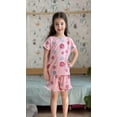 thumbnail image 3 of Oudiya Girls 2 Piece Tie Dye Pajamas Set Summer Trendy Outfit Lounge Set Kids Sleepwear, 3 of 6