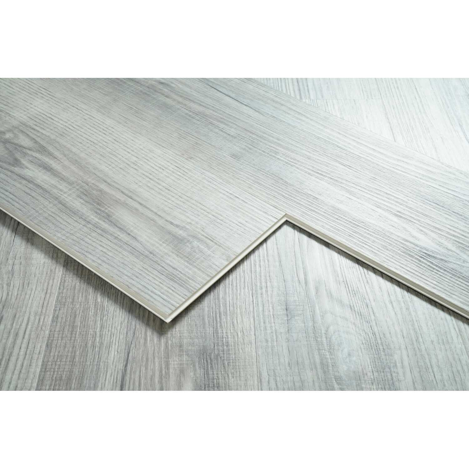 Elegant Kitchen & Bath LVFGRY01-7-5.5-V2 7 x 48 x 5.5 mm 12 Mil Luxury Vinyl Flooring, Fossil Oak Grey