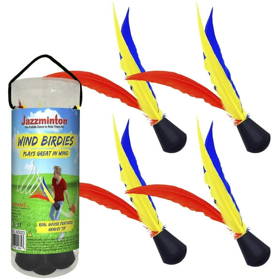 Funsparks - Jazzminton Wind Birdies (4) - Paddle Ball Game