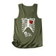 thumbnail image 5 of Blusa informal sin mangas con cuello redondo y estampado de verano para mujer a la moda Fridja  gh5495, 5 of 7
