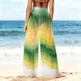 thumbnail image 6 of Gamivast Mesh Beach Cover up Pants for Women High Waisted Wide Leg Sheer Swimsuit Bottoms Tie Dye Bathing Suit Trousers Summer Vacation Pool Outfits, 6 of 7