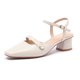 thumbnail image 2 of 2022 Primavera Nuevo Diseño Zapatos de Mujer Correa de Tobillo Zapatos de Tacón Alto de Cuero PU Zapatos de Bombas Individuales, 2 of 5