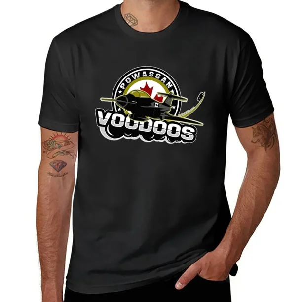 Camiseta Powassan Voodoos personalizada tallas grandes ropa de anime Camiseta de manga corta para hombres
