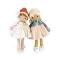thumbnail image 4 of Kaloo Tendresse Mi Primera Muñeca De Tela Chloe K 9.75 Figura De Felpa Mediana Suave Con Vestido Melocotón Y Rayas Chaqueta Vaquera Y Cabello Rubio Con Cara Bordada Lavable A Máquina Para Edades 0 K96, 4 of 5
