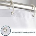thumbnail image 4 of Cortina De Ducha Textil Gris Guijarro Resistente Al Moho Y Repelente Al Agua, 4 of 5