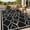 Black and white 8*10ft(240*305cm), variant on TENSAKEE Outdoor Rug 9x12 Ft, Plastic Straw Patio Rug, Indoor Outdoor Carpet for Deck RV, Brown and Black