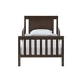 Oxford Baby Lazio Wood Frame Toddler Bed with Guardrails and Straight
