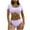Womens Swimsuits Purple, variant on ylioge Womens Eyelet Swimsuits Two Piece Bathing Suits Ladies Short Sleeve Tank Tops High Waisted Bottoms Solid Beach Swimwear Sets