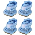 thumbnail image 2 of 4pcs Verano Transpirable Mascotas Botas para perros Sandalias de malla Zapatos para perros Zapatillas antideslizantes Suministros para mascotas (Azul) - Tamaño 3, 2 of 6
