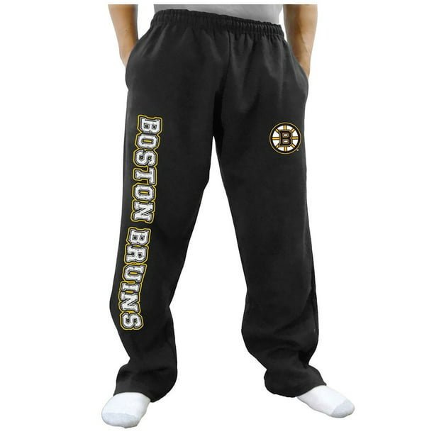 Calhoun Sportswear - Men's NHL Black Athletic Sweatpants - Boston ...
