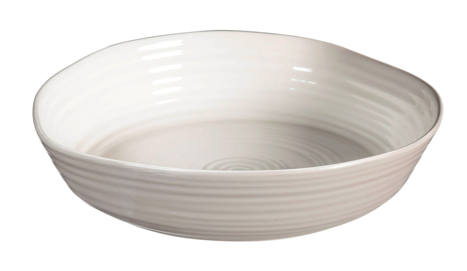 Cypress Ceramic Embossed Serving Bowl, 37 OZ, Shiloh Collection