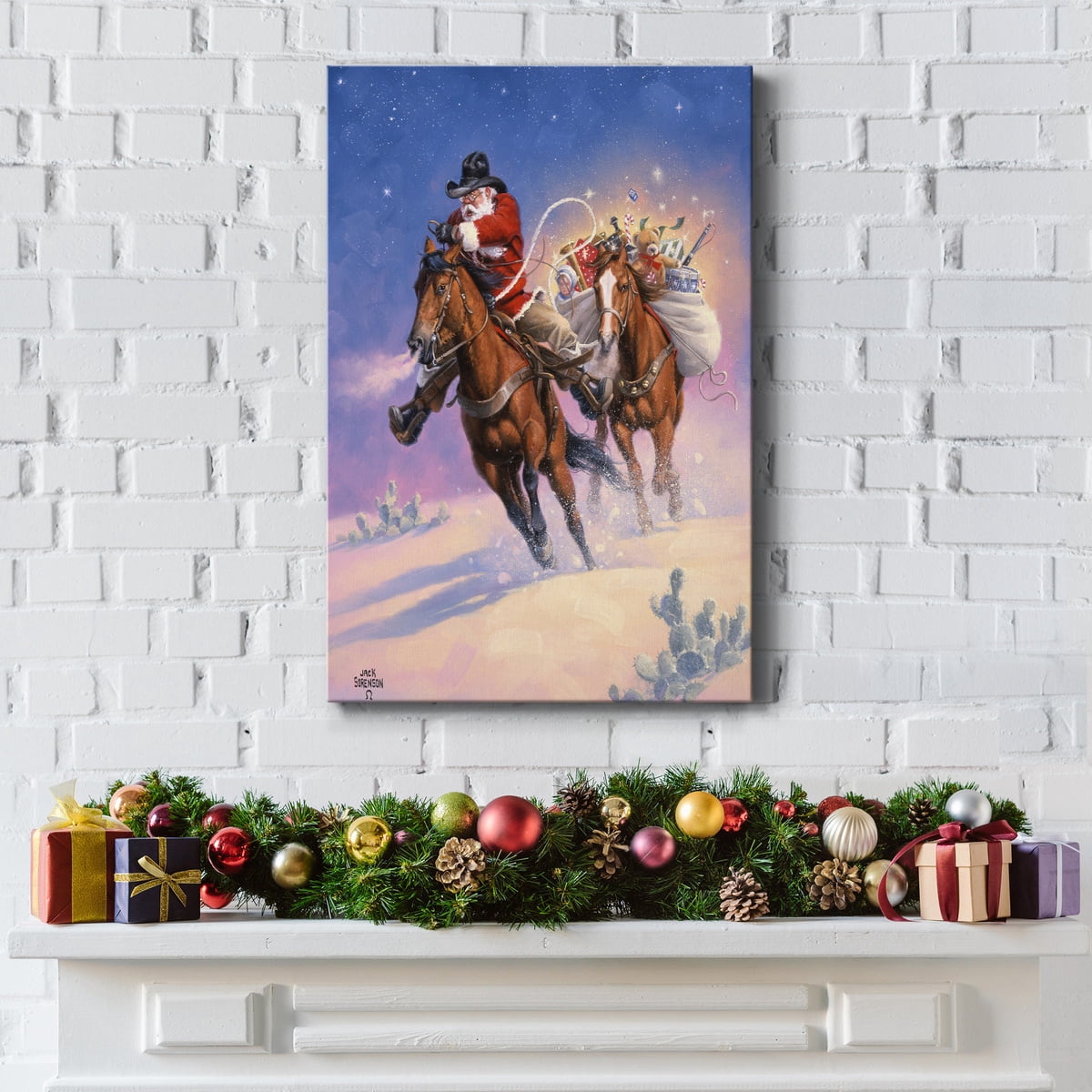 Santa's Big Ride- Gallery Wrapped Canvas